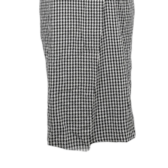 Rachel Zoe Houndstooth Midi Dress NWT 8 Black White Sleeveless Double Breasted - Picture 6 of 10